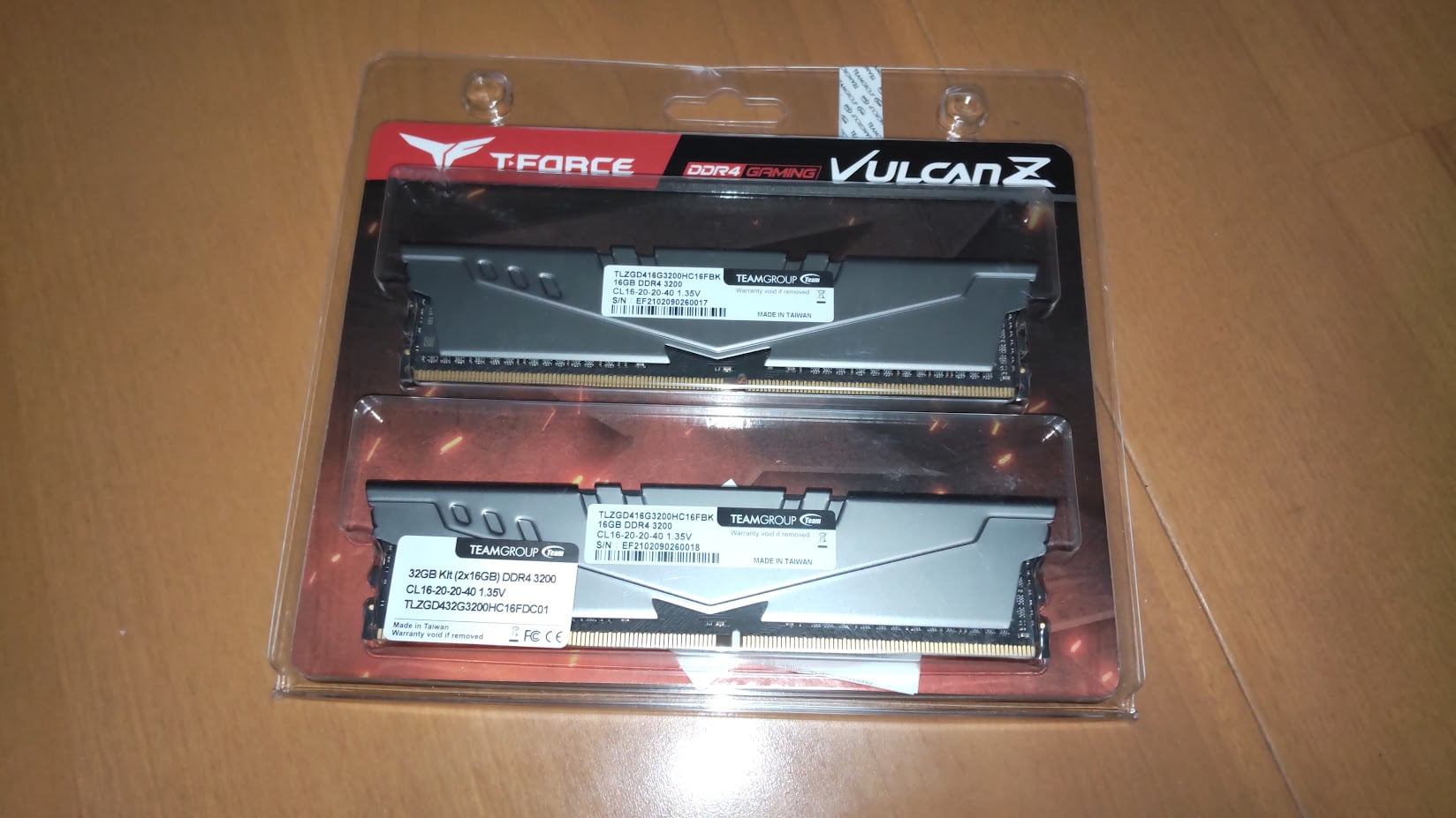 T-Force Vulcan Z DDR4 16GB×2